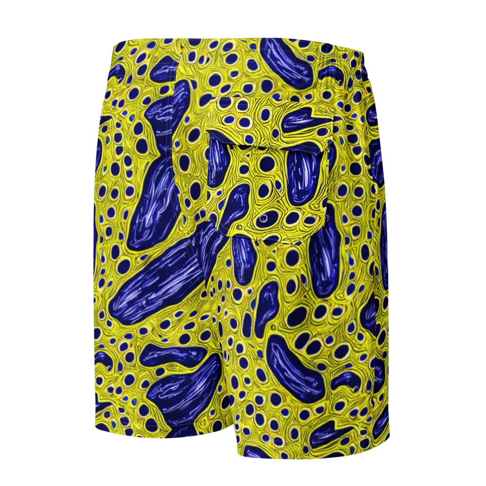 Cobalt Cellscape on Men's Board Shorts — Back