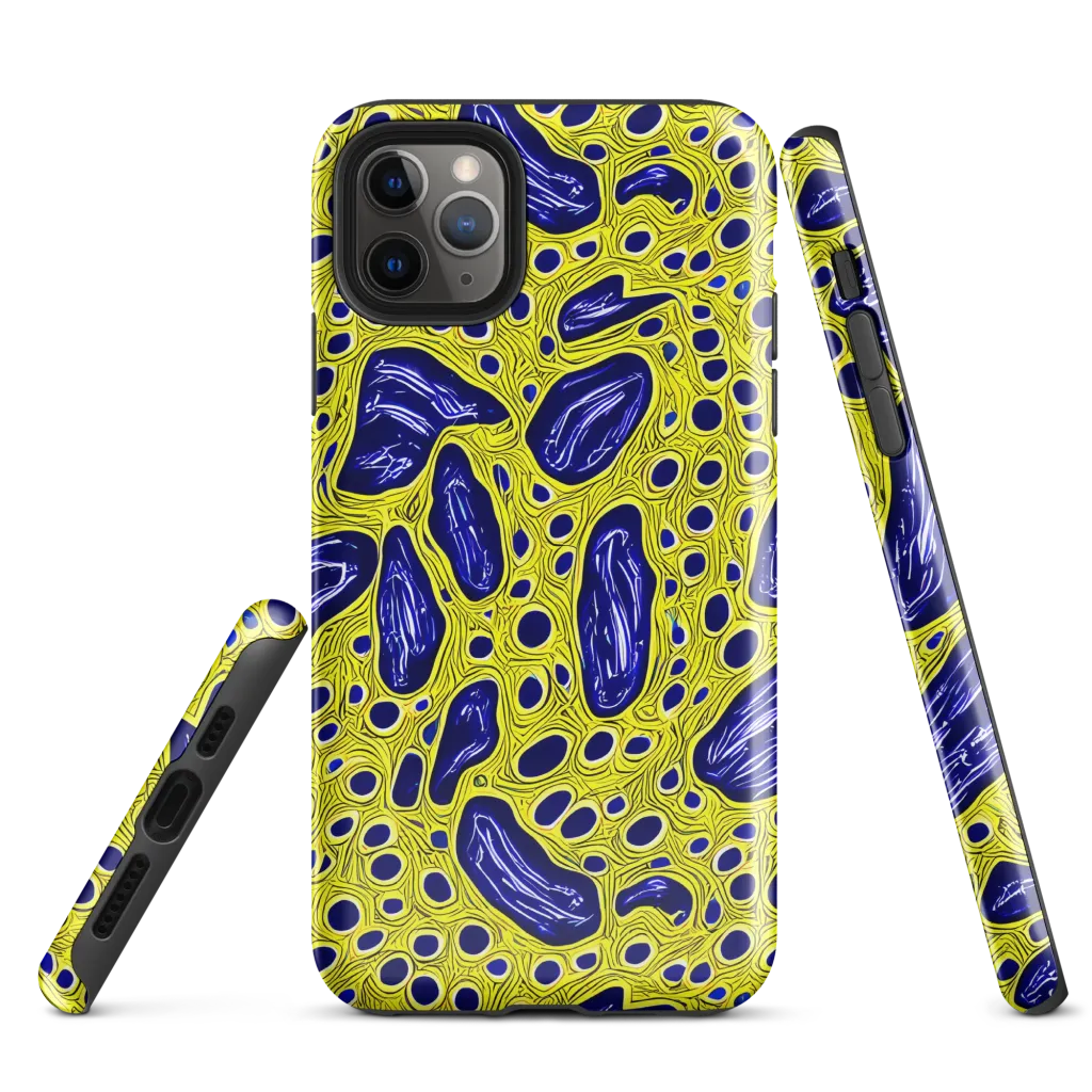 Cobalt Cellscape on Tough Case for iPhone® — Front