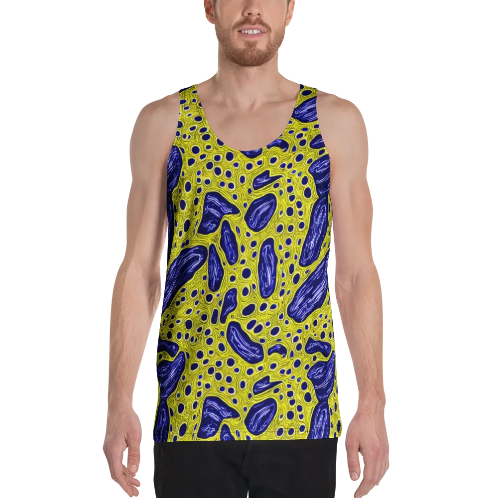 Cobalt Cellscape on Men's Tank Top — Front