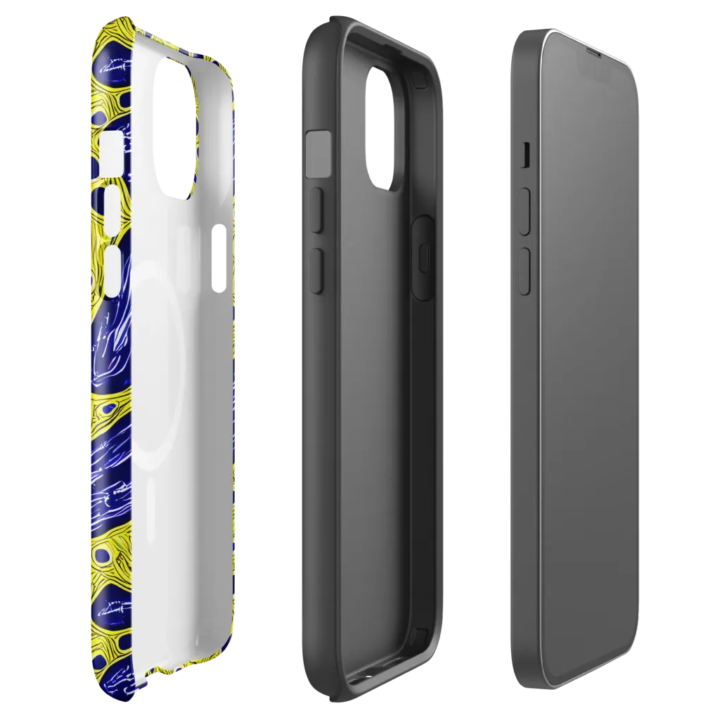 Cobalt Cellscape on MagSafe Tough Case for iPhone® — Front