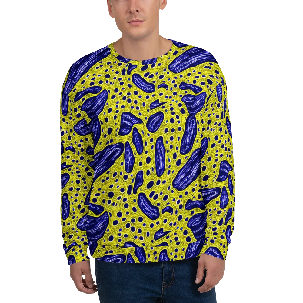 Cobalt Cellscape on Sweatshirt — Front