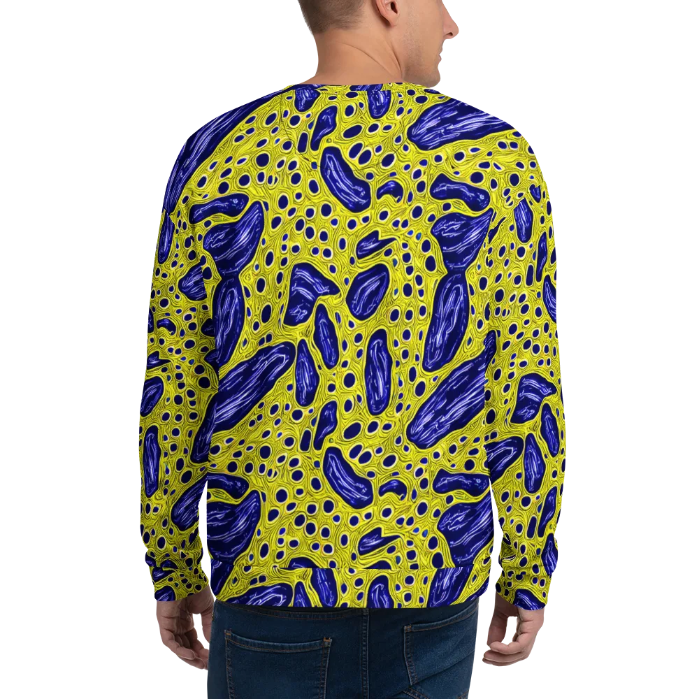 Cobalt Cellscape on Sweatshirt — Back