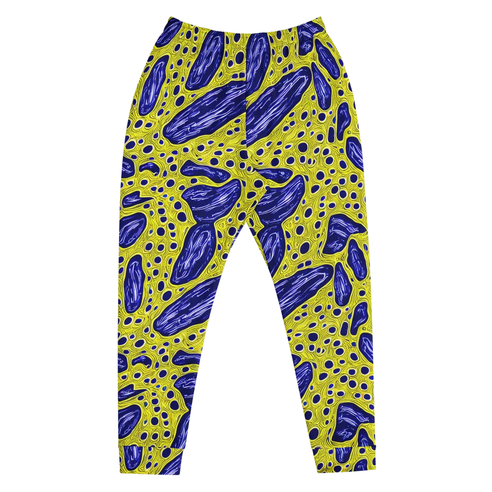 Cobalt Cellscape on Men's Joggers — Front
