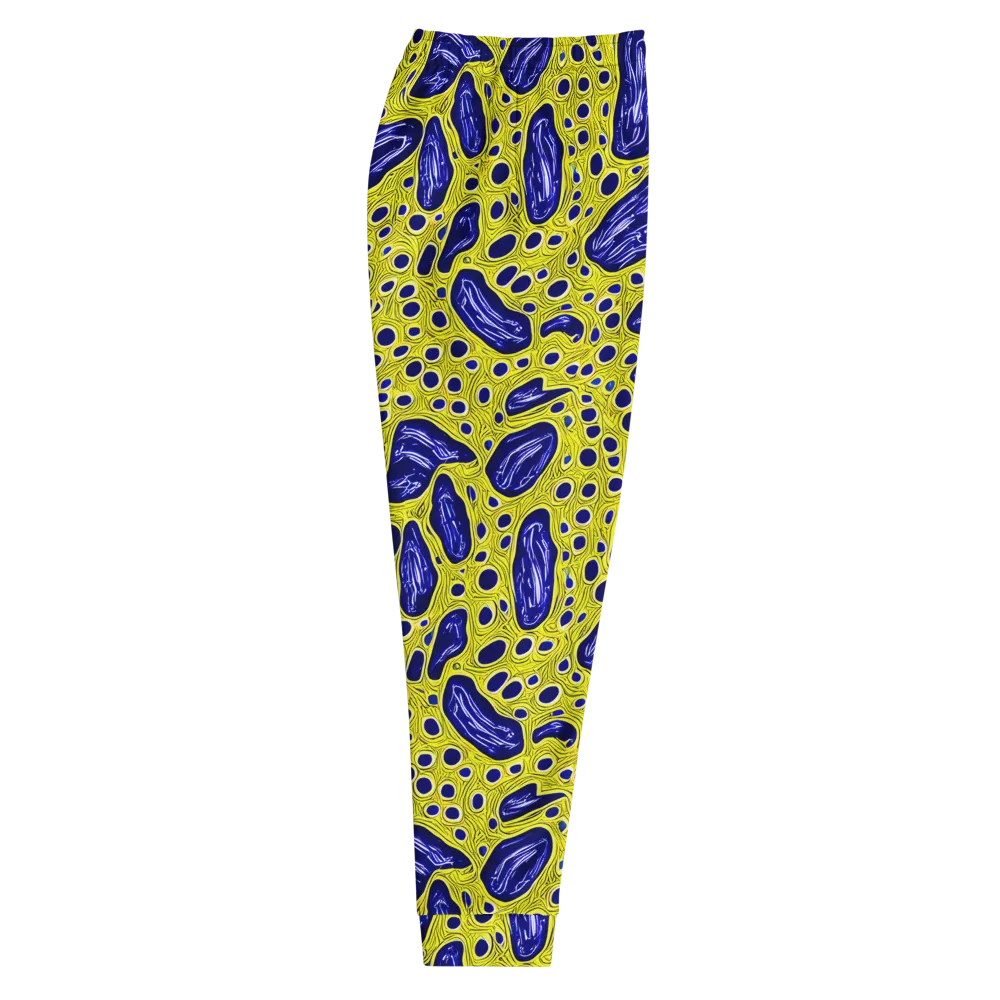 Cobalt Cellscape on Men's Joggers — Right