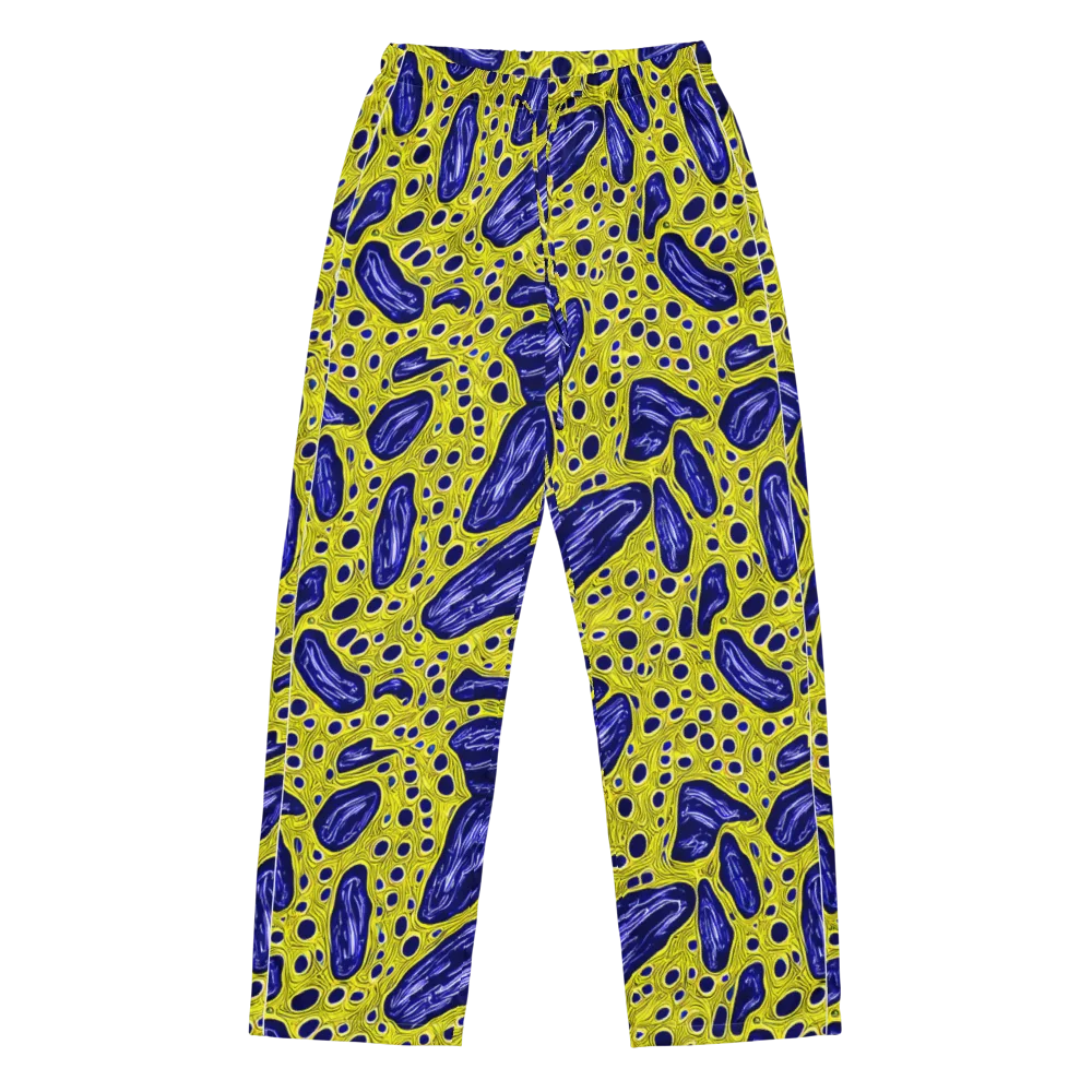 Cobalt Cellscape on Women's Pajama Pants — Front