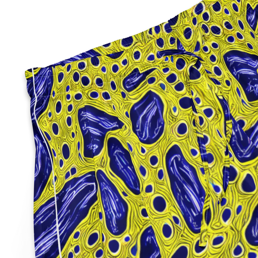 Cobalt Cellscape on Women's Pajama Shorts — Product details