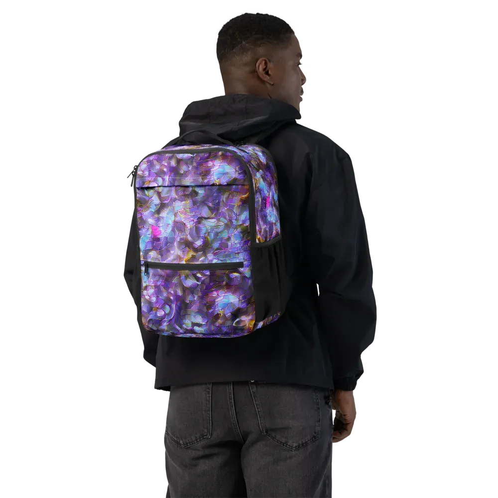 Prismatic Velvet on Utility Backpack — Back