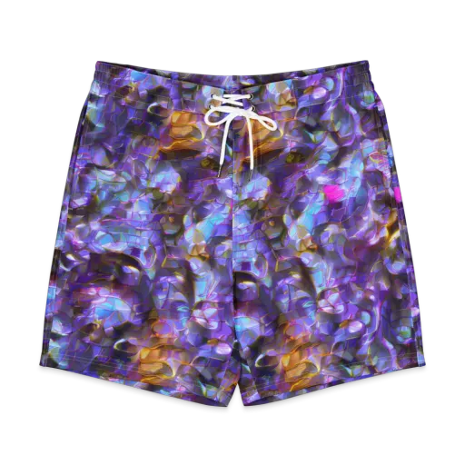 Prismatic Velvet on a Men's Board Shorts