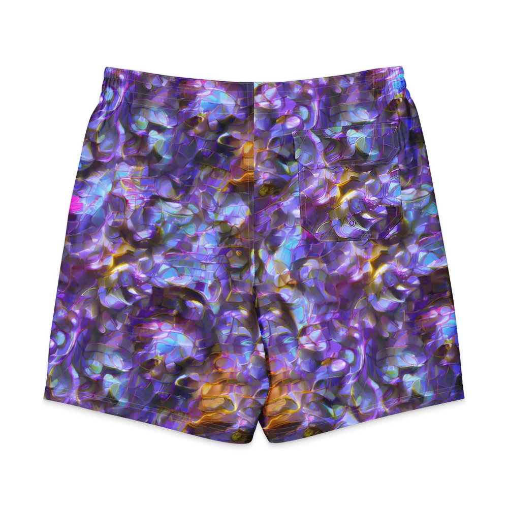 Prismatic Velvet on Men's Board Shorts — Back