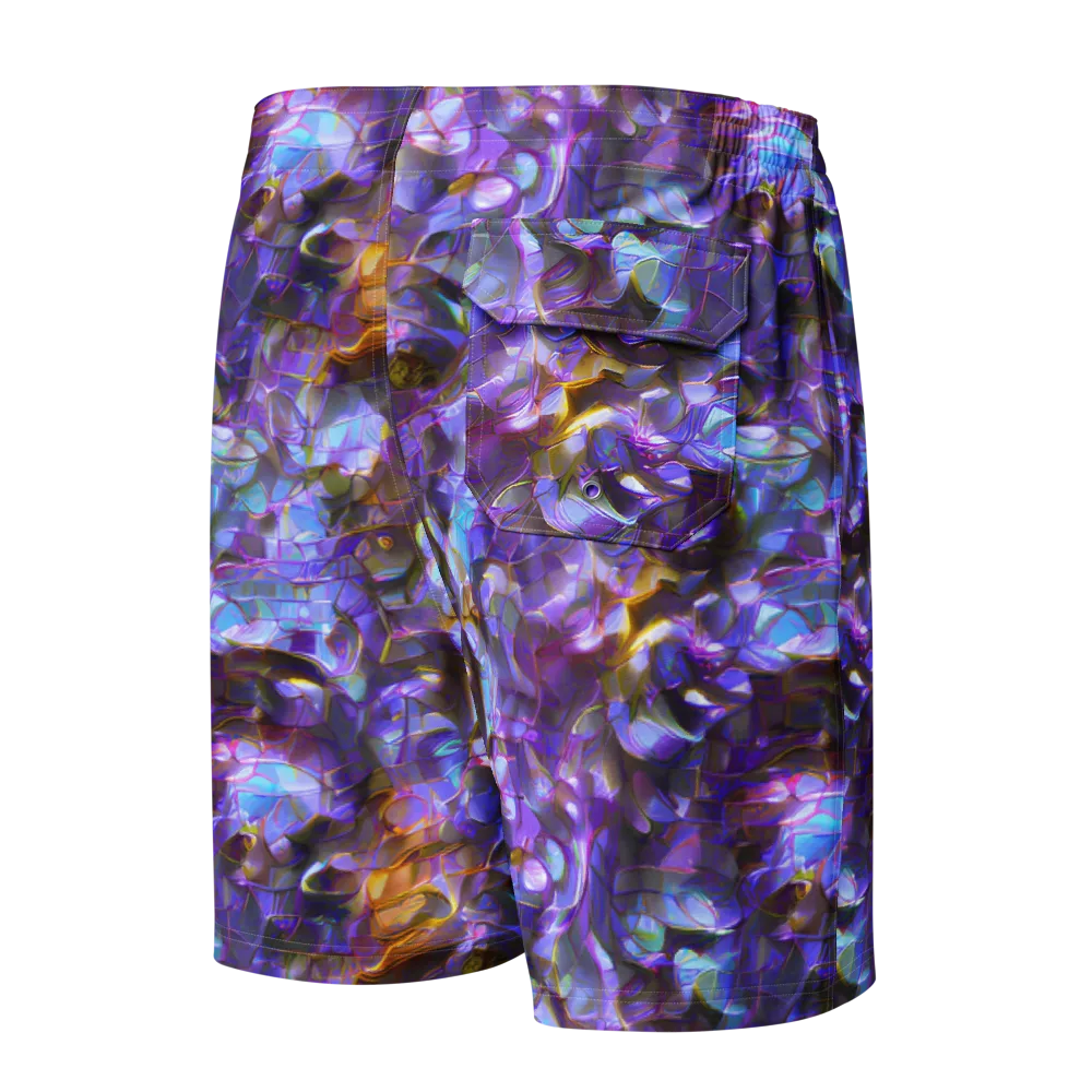 Prismatic Velvet on Men's Board Shorts — Back