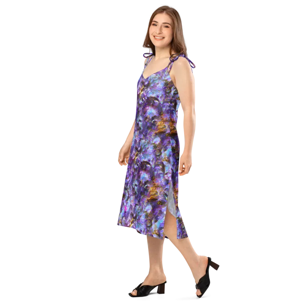 Prismatic Velvet on Slip Dress — Left Front