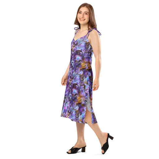 Prismatic Velvet on a Slip Dress