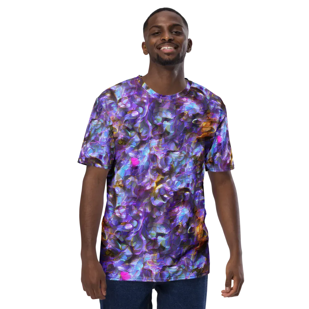 Prismatic Velvet on Men's Crew Neck T-Shirt — Front