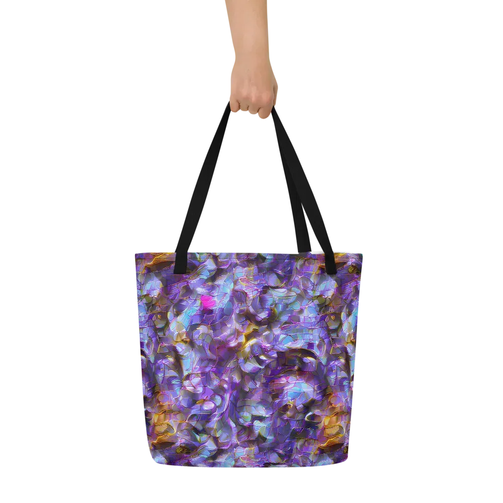 Prismatic Velvet on Large Tote Bag W/ Pocket — Front