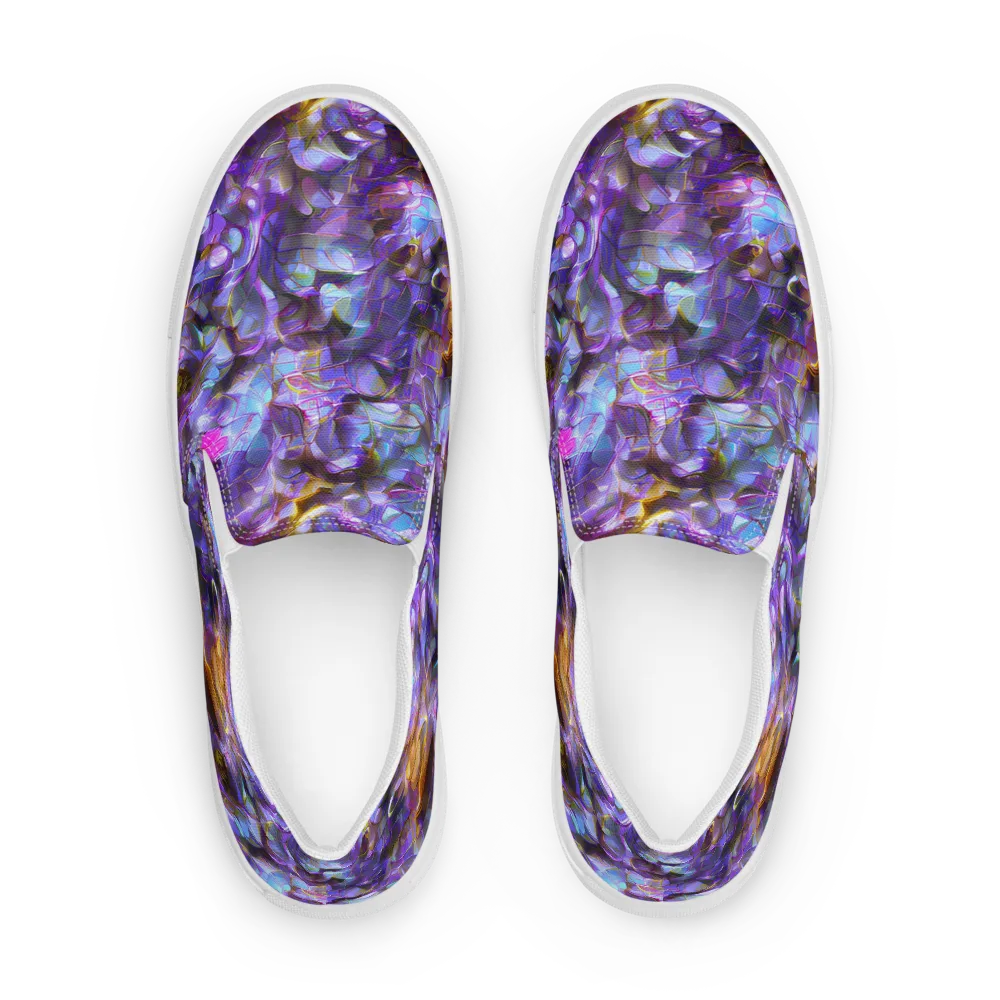 Prismatic Velvet on Women's Slip-On Canvas Shoes — Front