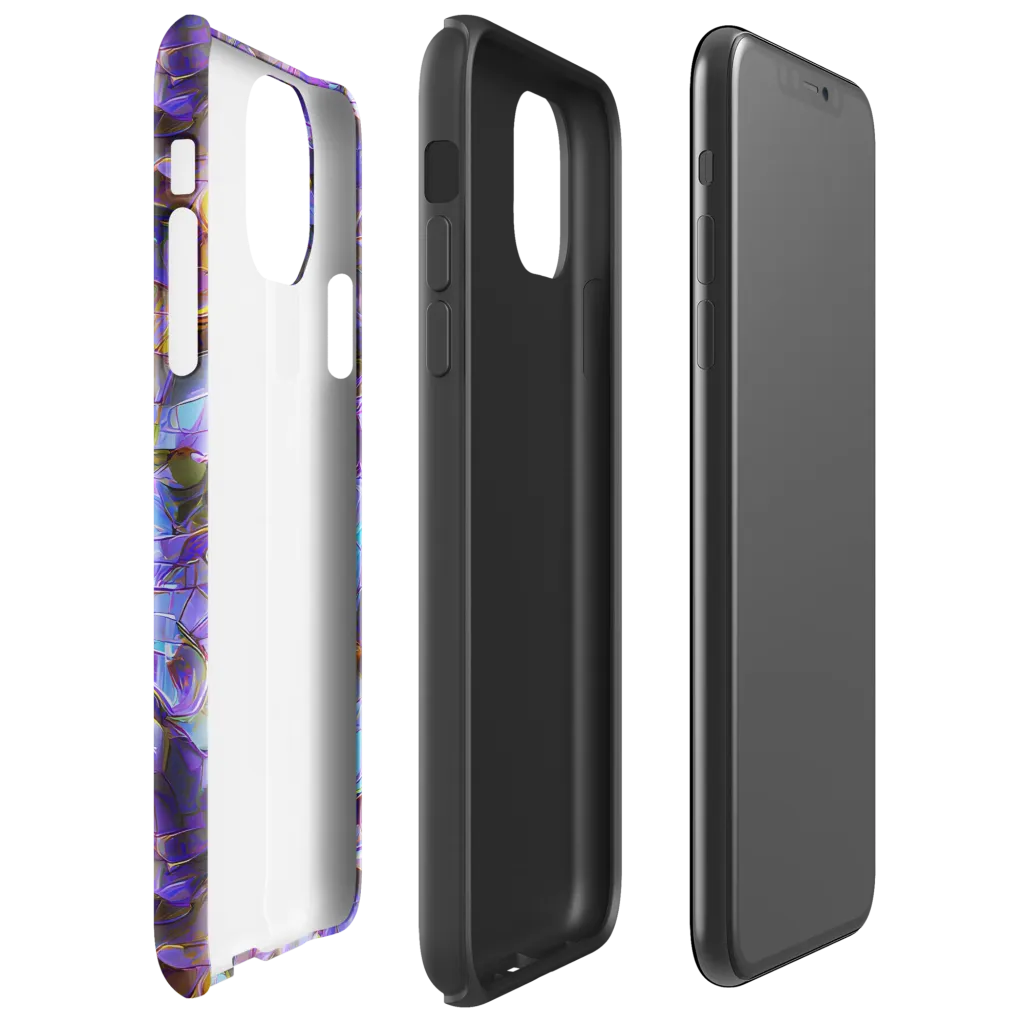 Prismatic Velvet on Tough Case for iPhone® — Right