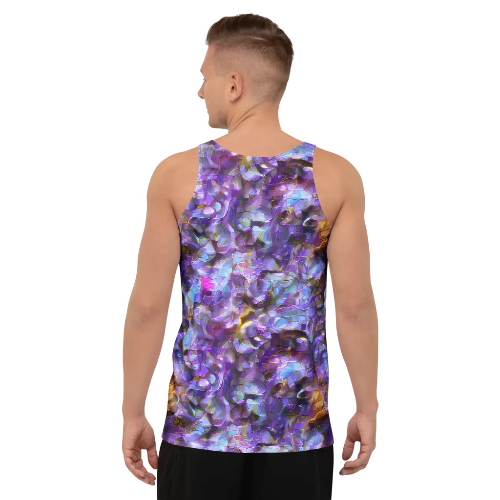 Prismatic Velvet on Men's Tank Top — Back