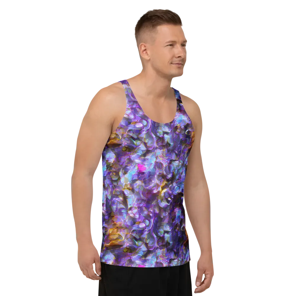 Prismatic Velvet on Men's Tank Top — Right Front