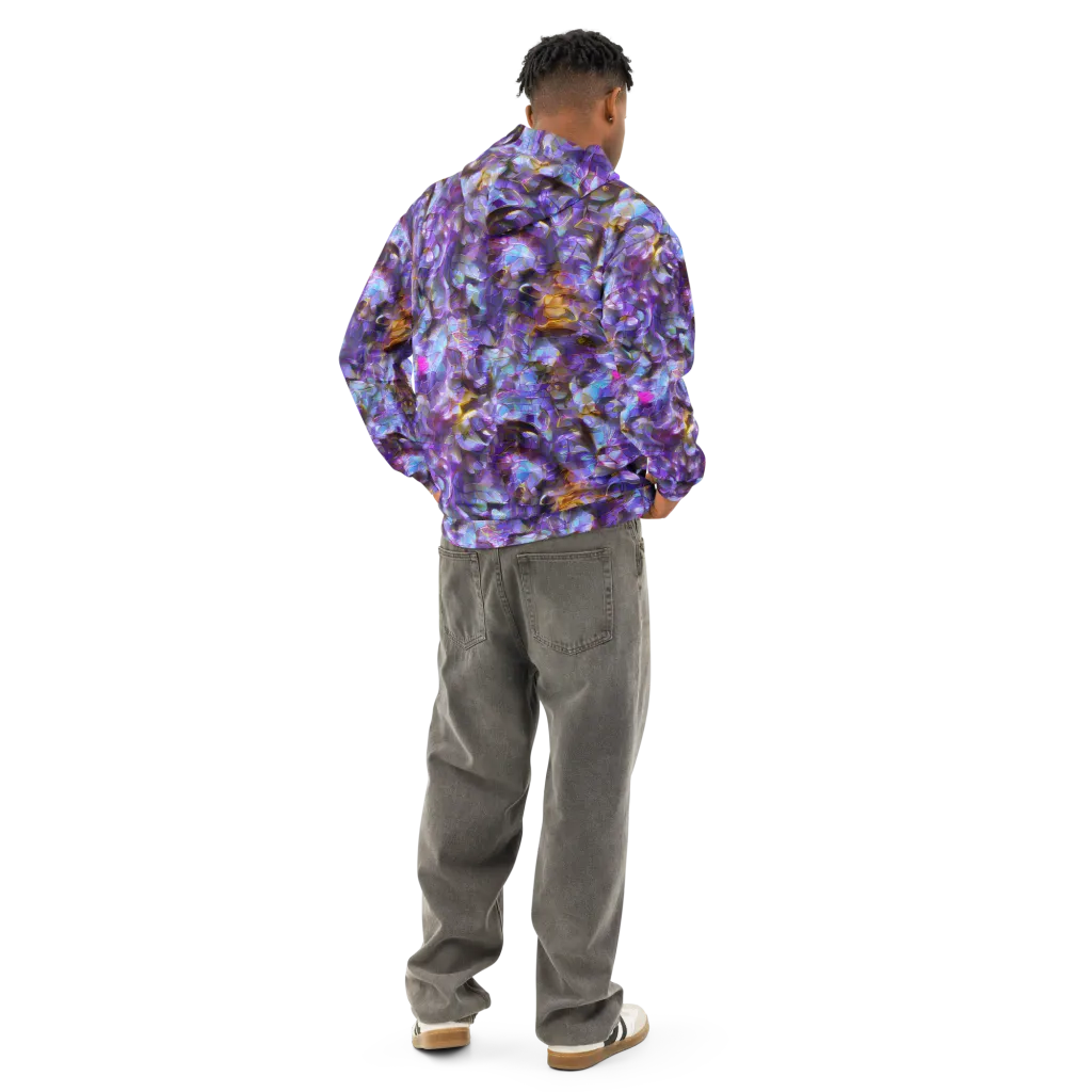 Prismatic Velvet on Cotton Hoodie — Back