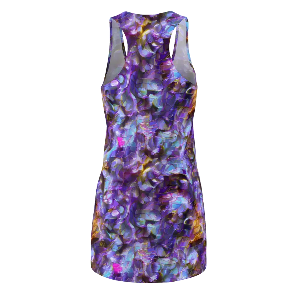 Prismatic Velvet on Racerback Dress — Back