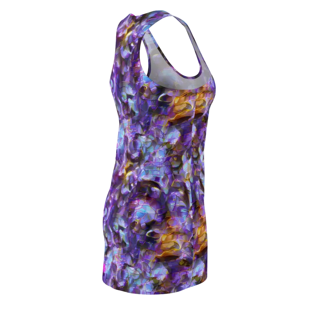 Prismatic Velvet on Racerback Dress — Back Side