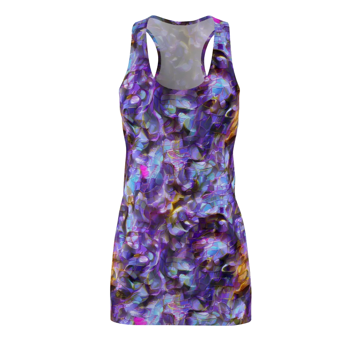 Prismatic Velvet on Racerback Dress — Front