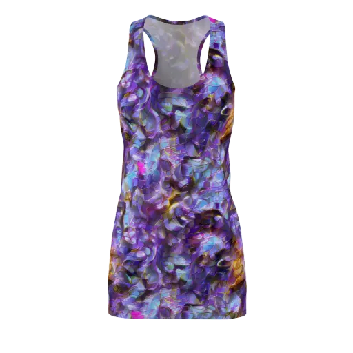 Prismatic Velvet on a Racerback Dress