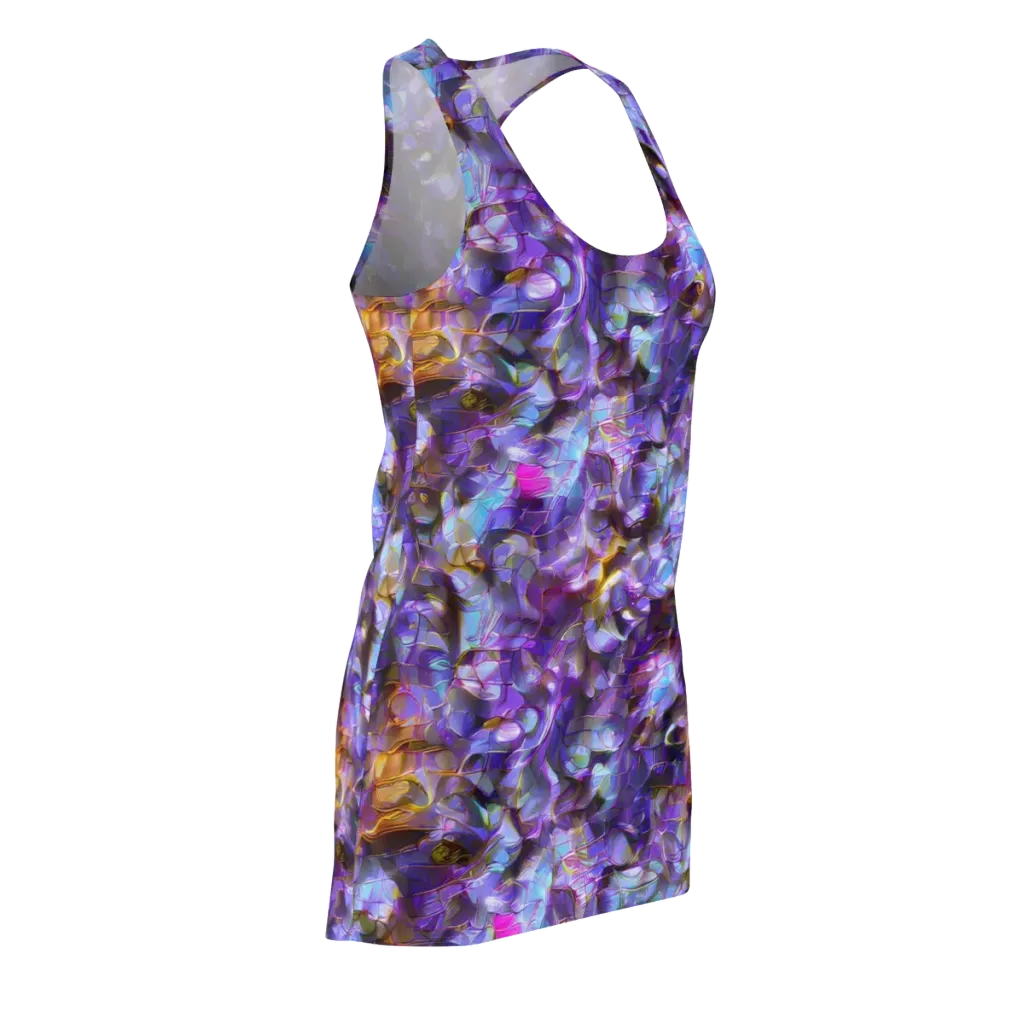 Prismatic Velvet on Racerback Dress — Front Side