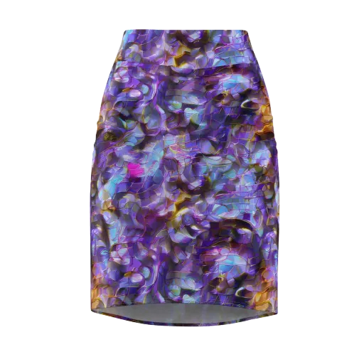 Prismatic Velvet on a Pencil Skirt