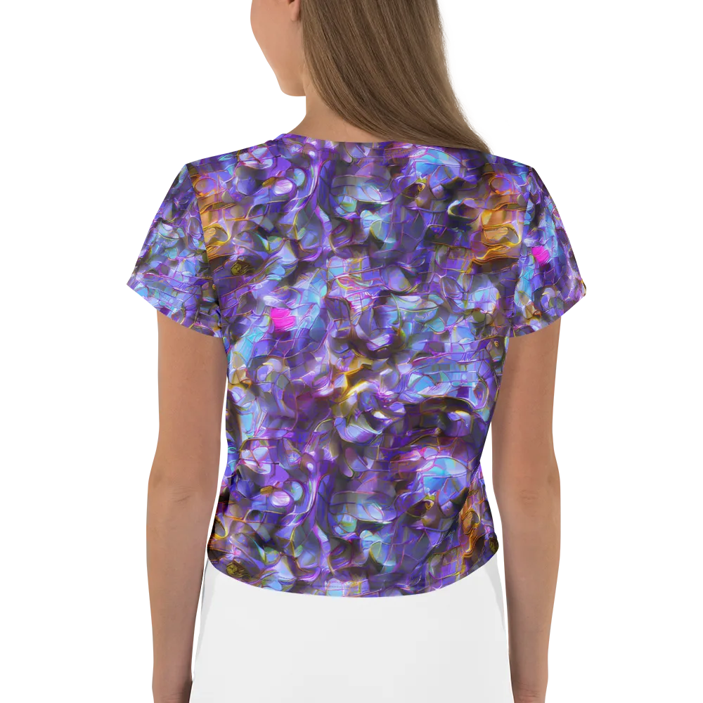 Prismatic Velvet on Crop Tee — Back
