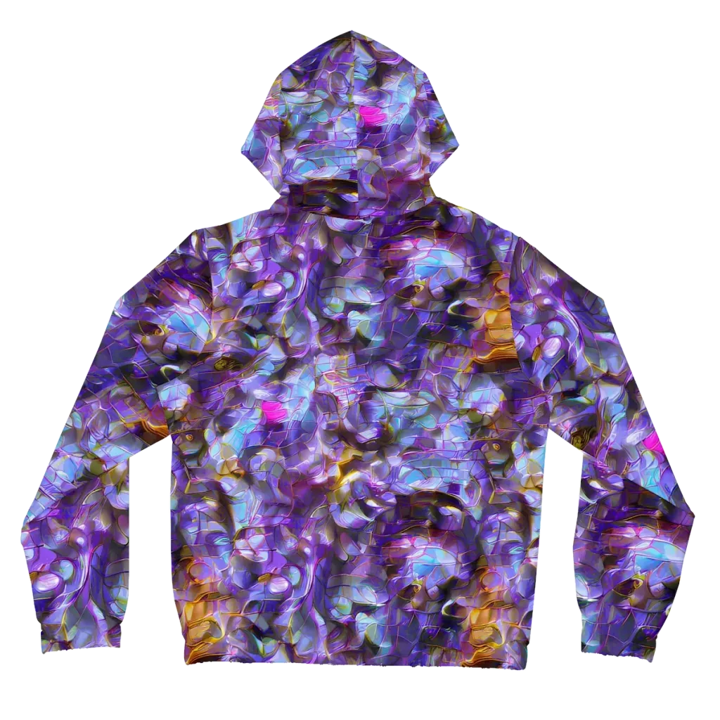 Prismatic Velvet on Women's Full-Zip Hoodie — Back