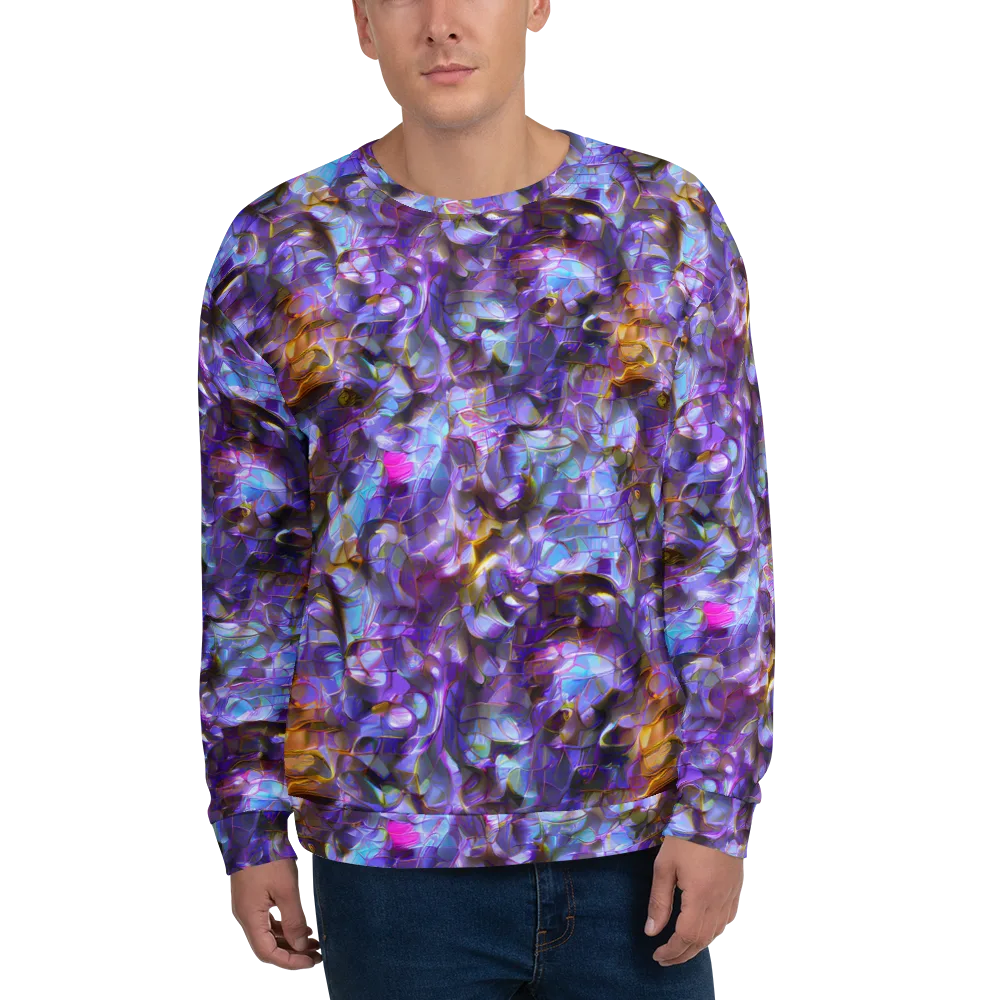 Prismatic Velvet on Sweatshirt — Front