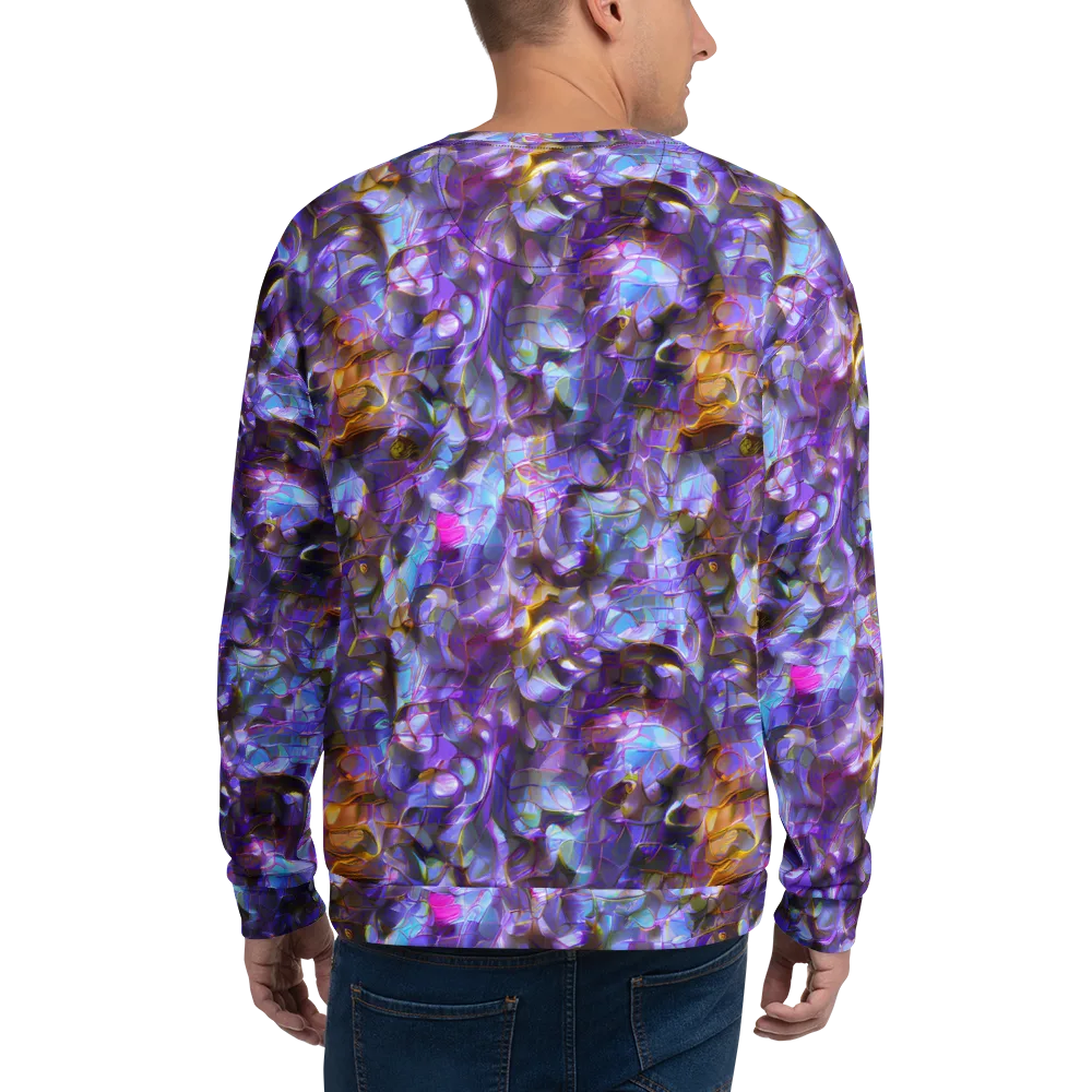 Prismatic Velvet on Sweatshirt — Back