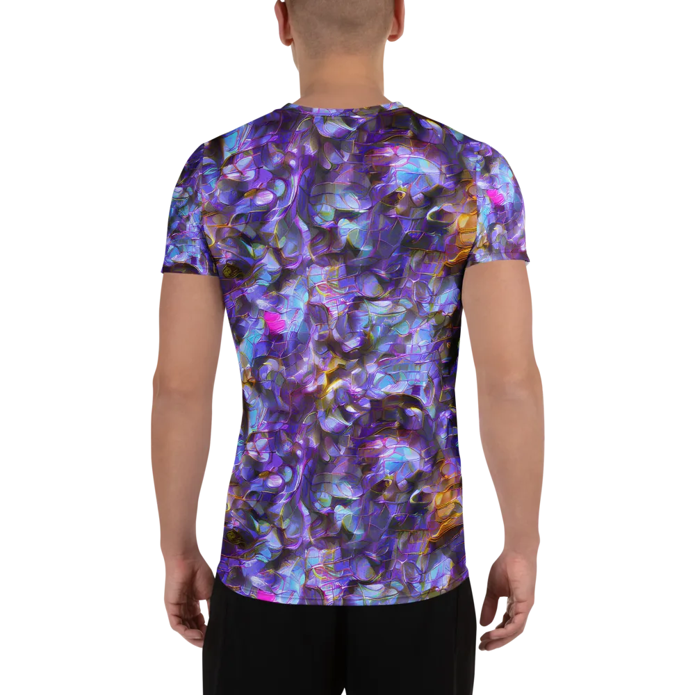 Prismatic Velvet on Men's Athletic T-Shirt — Back