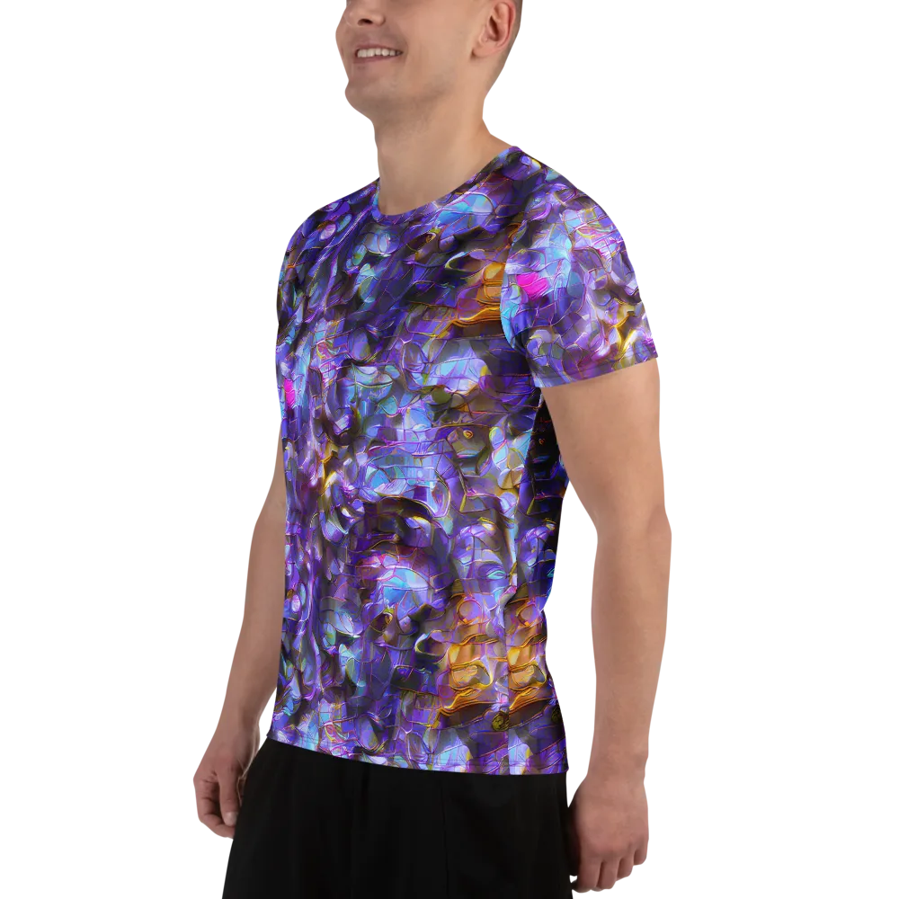 Prismatic Velvet on Men's Athletic T-Shirt — Left