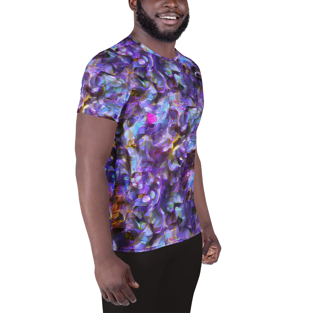 Prismatic Velvet on Men's Athletic T-Shirt — Right
