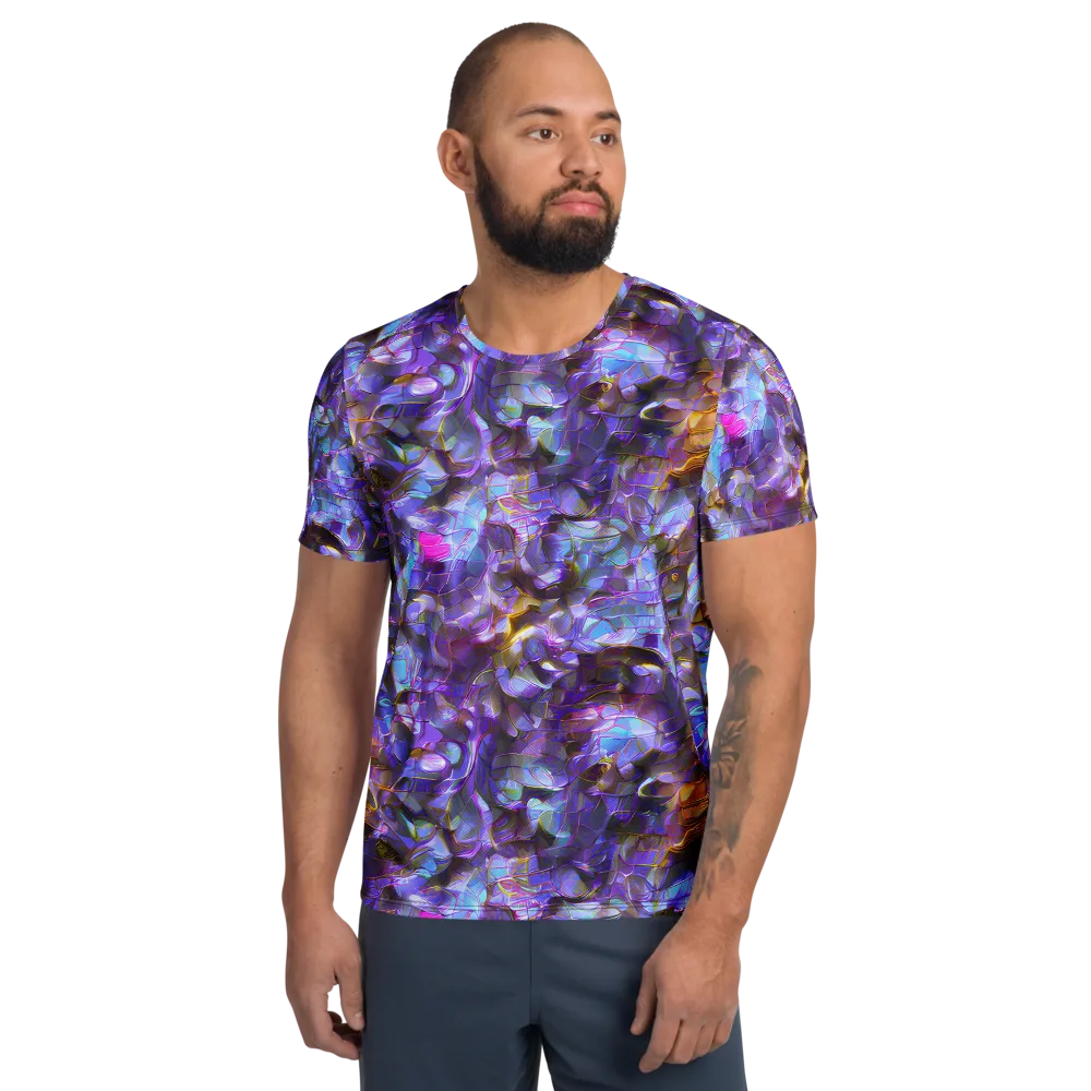 Prismatic Velvet on Men's Athletic T-Shirt — Front