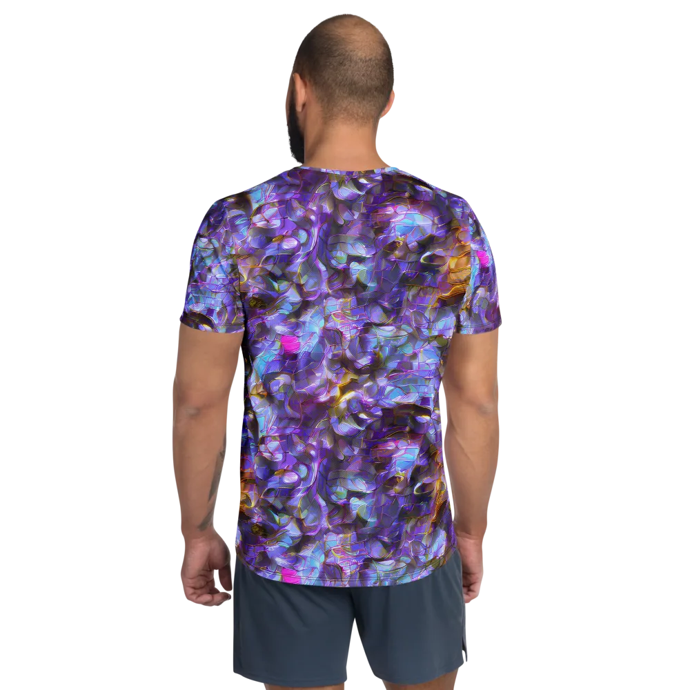 Prismatic Velvet on Men's Athletic T-Shirt — Back