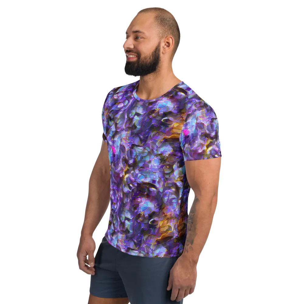Prismatic Velvet on Men's Athletic T-Shirt — Left