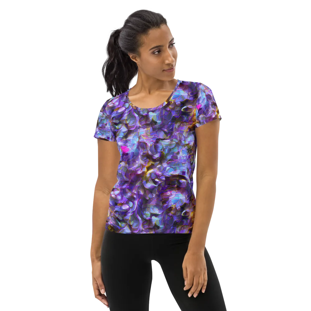 Prismatic Velvet on Women's Athletic T-Shirt — Front