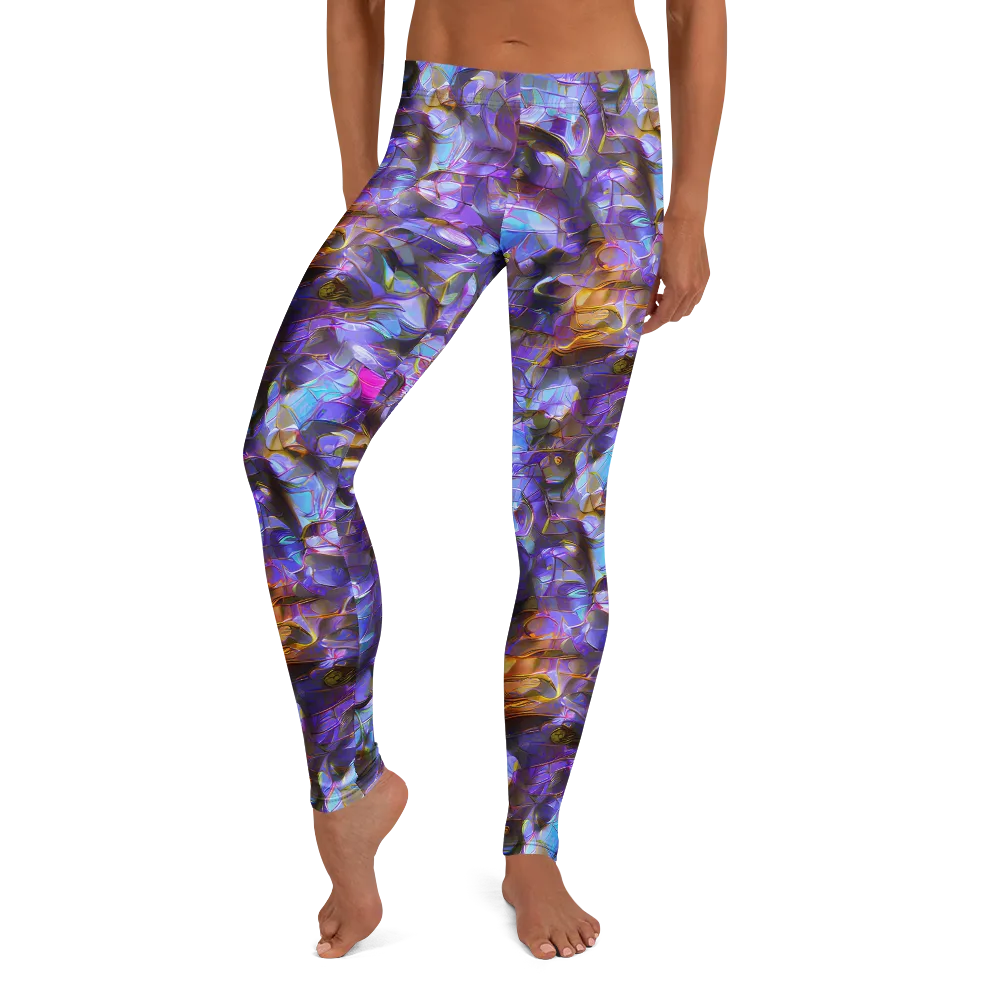Prismatic Velvet on Leggings — Front