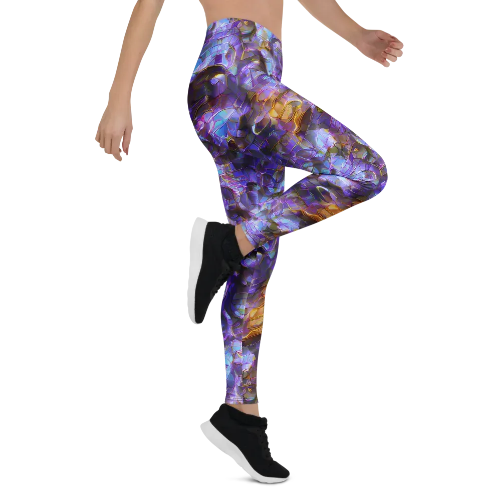 Prismatic Velvet on Leggings — Right