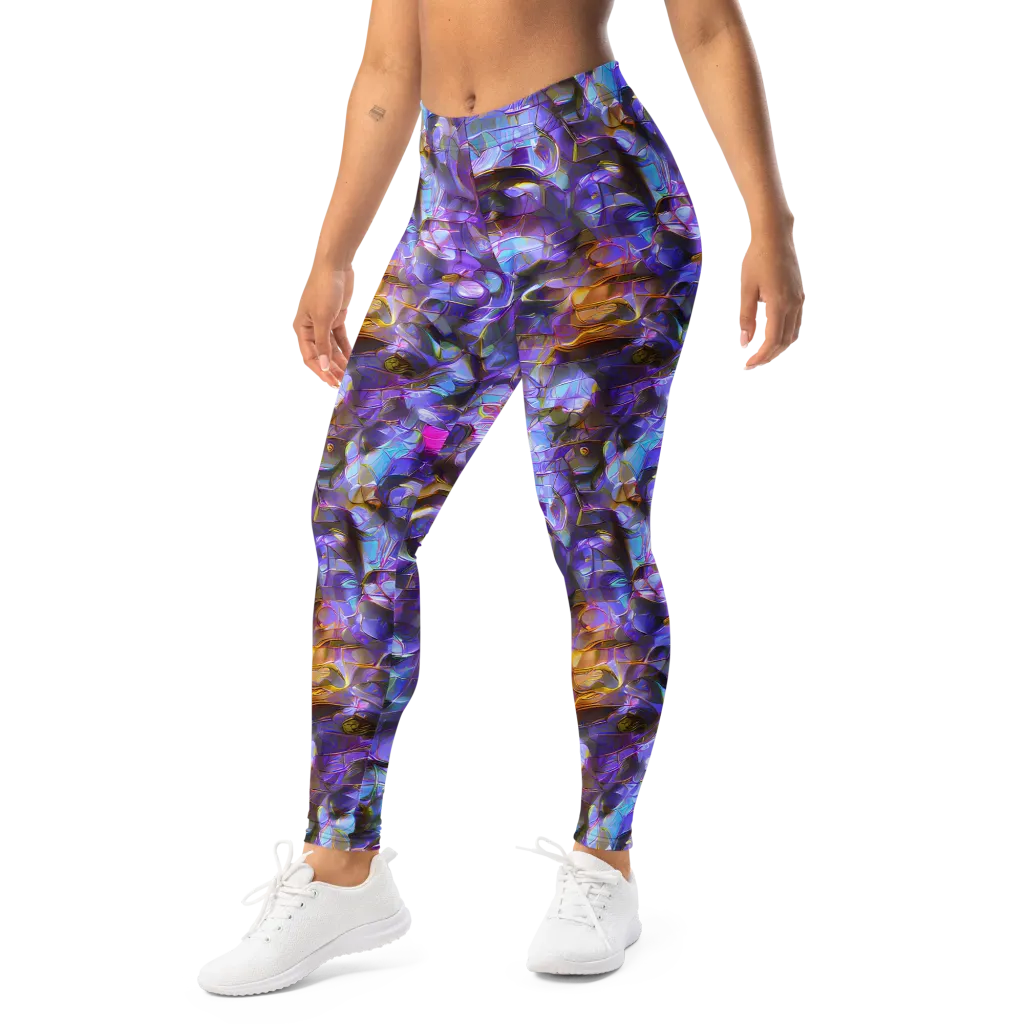 Prismatic Velvet on Leggings — Left Front