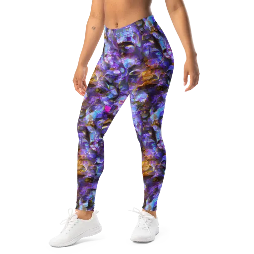 Prismatic Velvet on a Leggings
