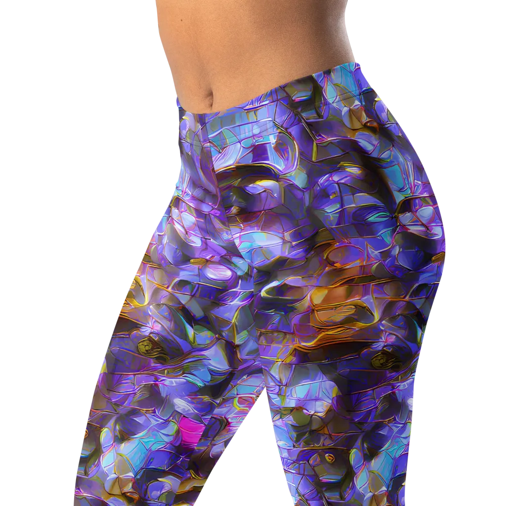 Prismatic Velvet on Leggings — Left Front