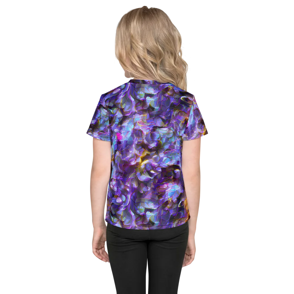 Prismatic Velvet on Kids Crew Neck T-Shirt — Back