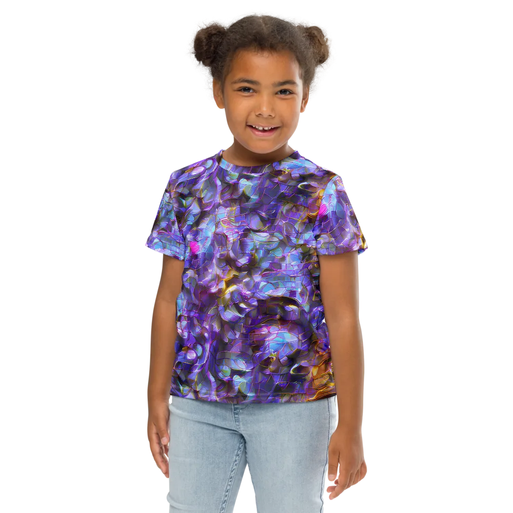 Prismatic Velvet on Kids Crew Neck T-Shirt — Front