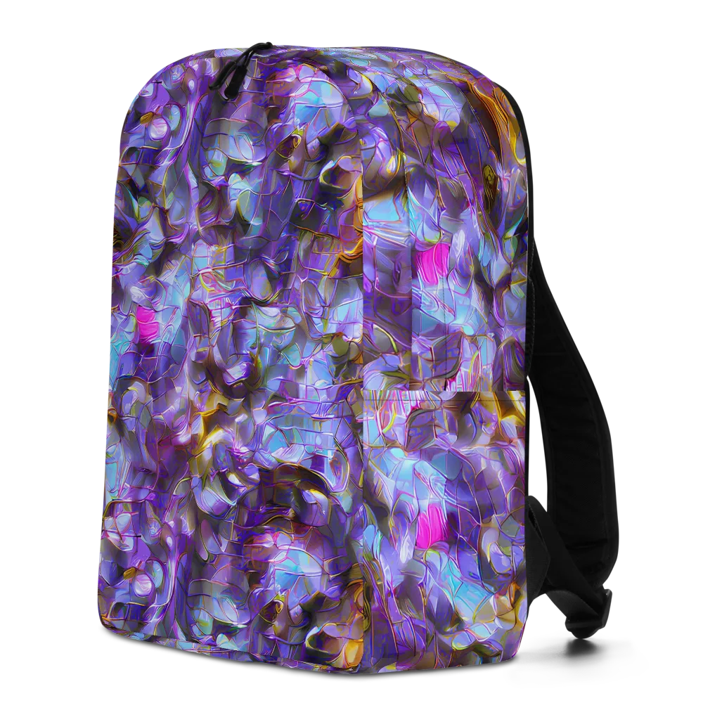 Prismatic Velvet on Minimalist Backpack — Left