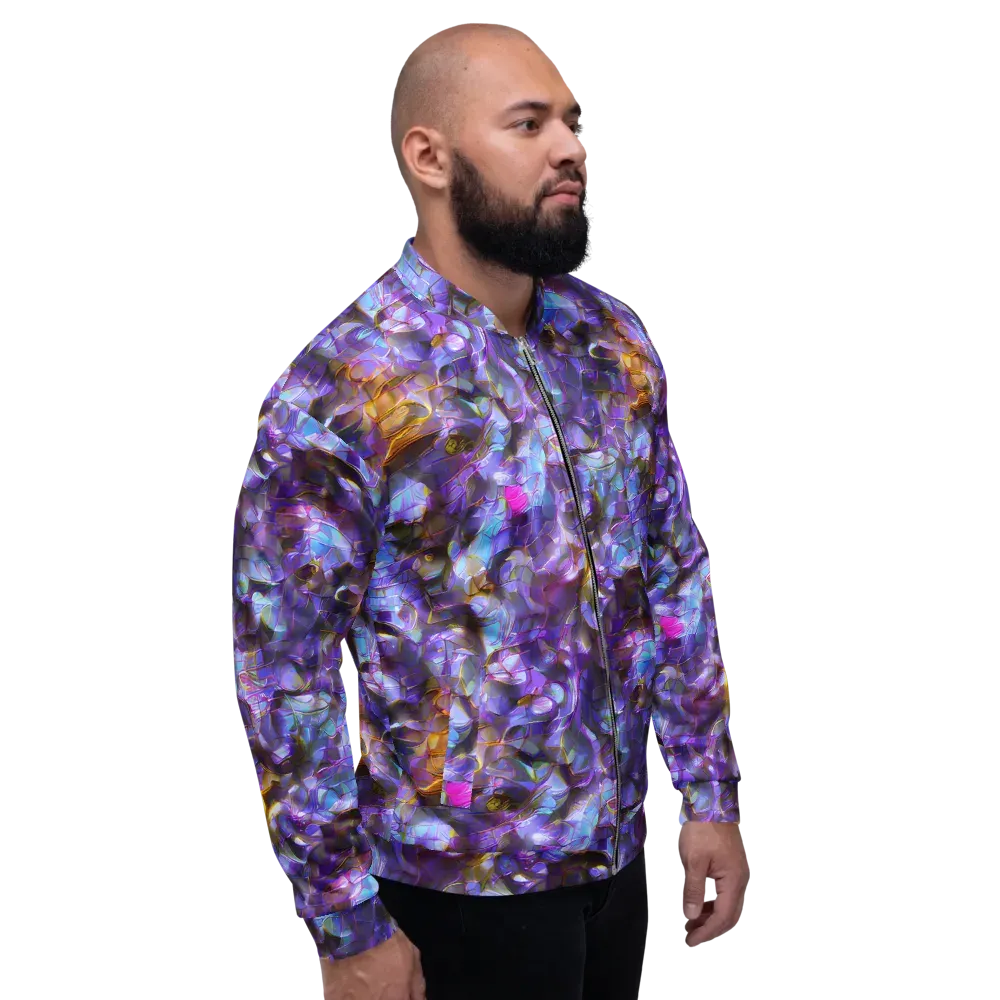 Prismatic Velvet on Bomber Jacket — Right