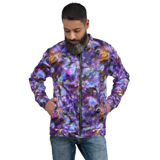 Prismatic Velvet on a Bomber Jacket
